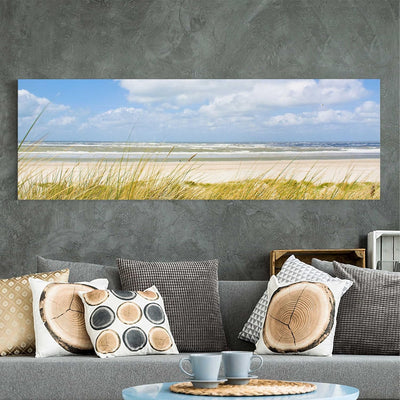 Bilderwelten Top 8 Leinwandbilder - Panorama 40 x 120cm, An der Nordseeküste 40cm x 120cm An der Nor