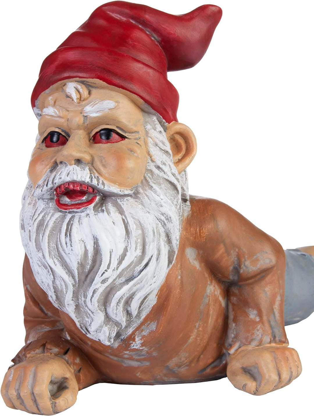 BRUBAKER Gartenzwerg Zombie - Kriechender Grusel Zwerg - Halloween Gartenfigur Lustig - Dekoration W