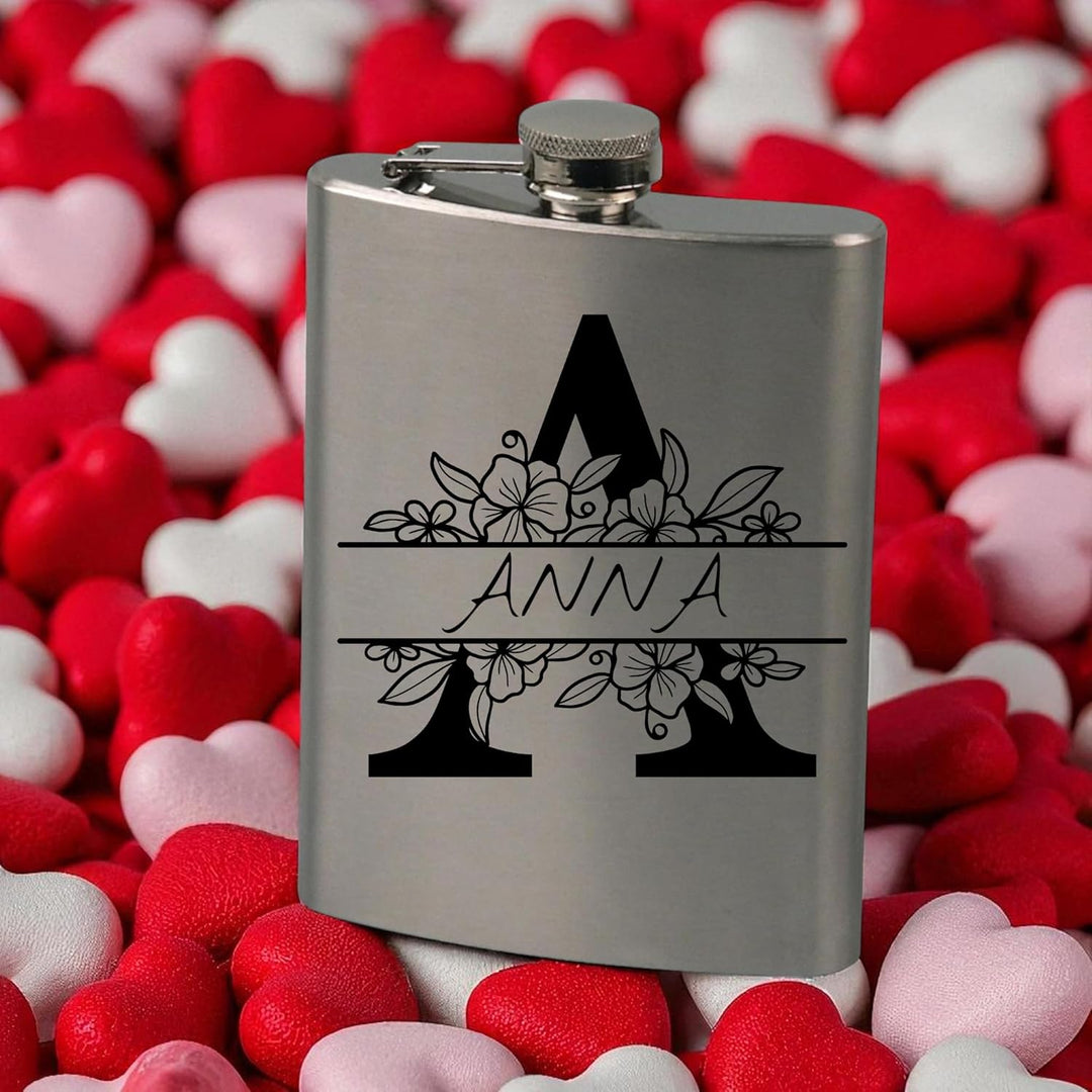 Flachmann mit Gravur, Personalisierte Geschenke Geburtstagsgeschenk für Männer Frauen Partner Freund