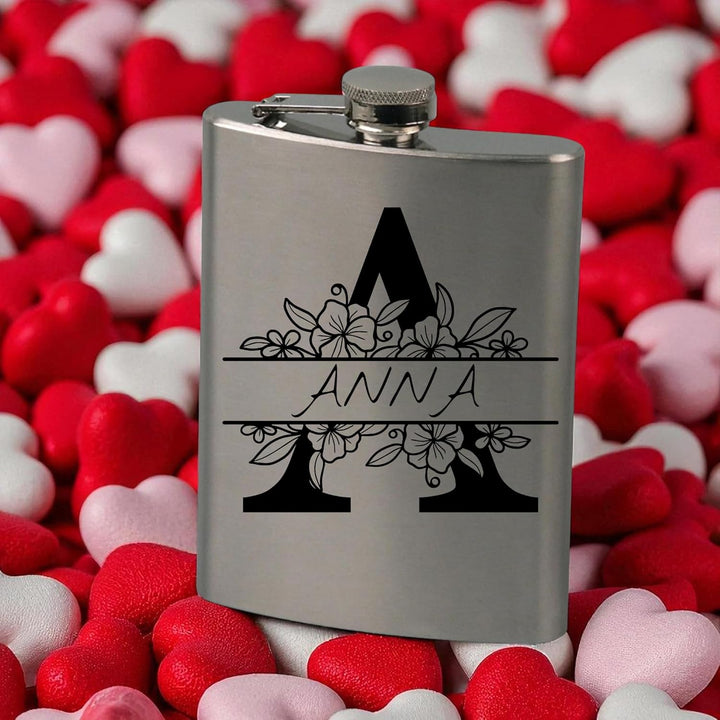 Flachmann mit Gravur, Personalisierte Geschenke Geburtstagsgeschenk für Männer Frauen Partner Freund