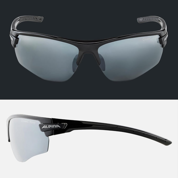 ALPINA TRI-SCRAY 2.0 HR - Indiv. Anpassbare, Bruchsichere Wechselscheiben Sport- & Fahrradbrille Mit