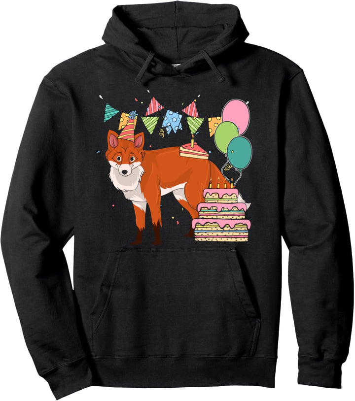 Waldbewohner Natur Waldtier Kinder Geburtstag Fuchs Pullover Hoodie