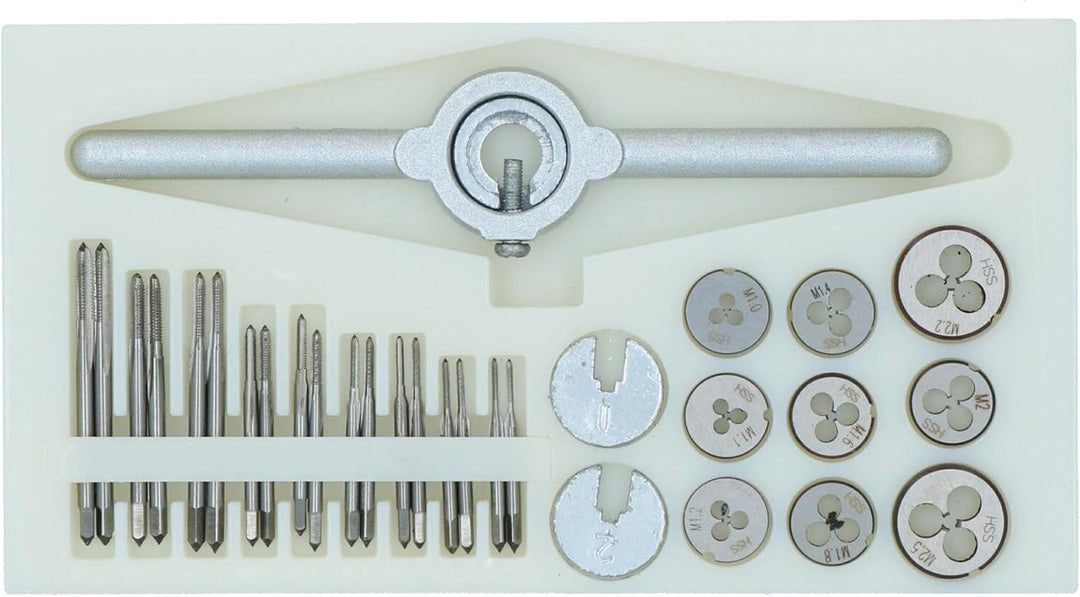 31pc Mini Spiel tarauds und Ausbildungsgänge (metrische HSS) Model Making / 1 mm-2.5mm horloger TE46