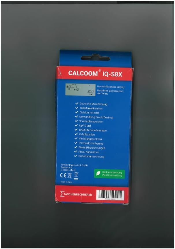 CALCOOM IQ-S8X + 5 Jahre Garantie + Schutztasche