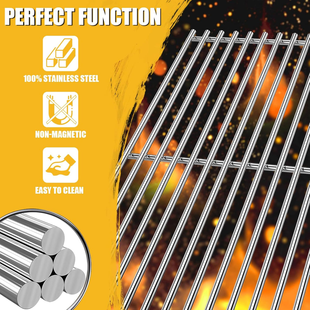 GFTIME Edelstahl Grillrost 45x29,7cm für Napoleon Rogue 425, Rogue XT 425, Grill Roste Ersatzteile f