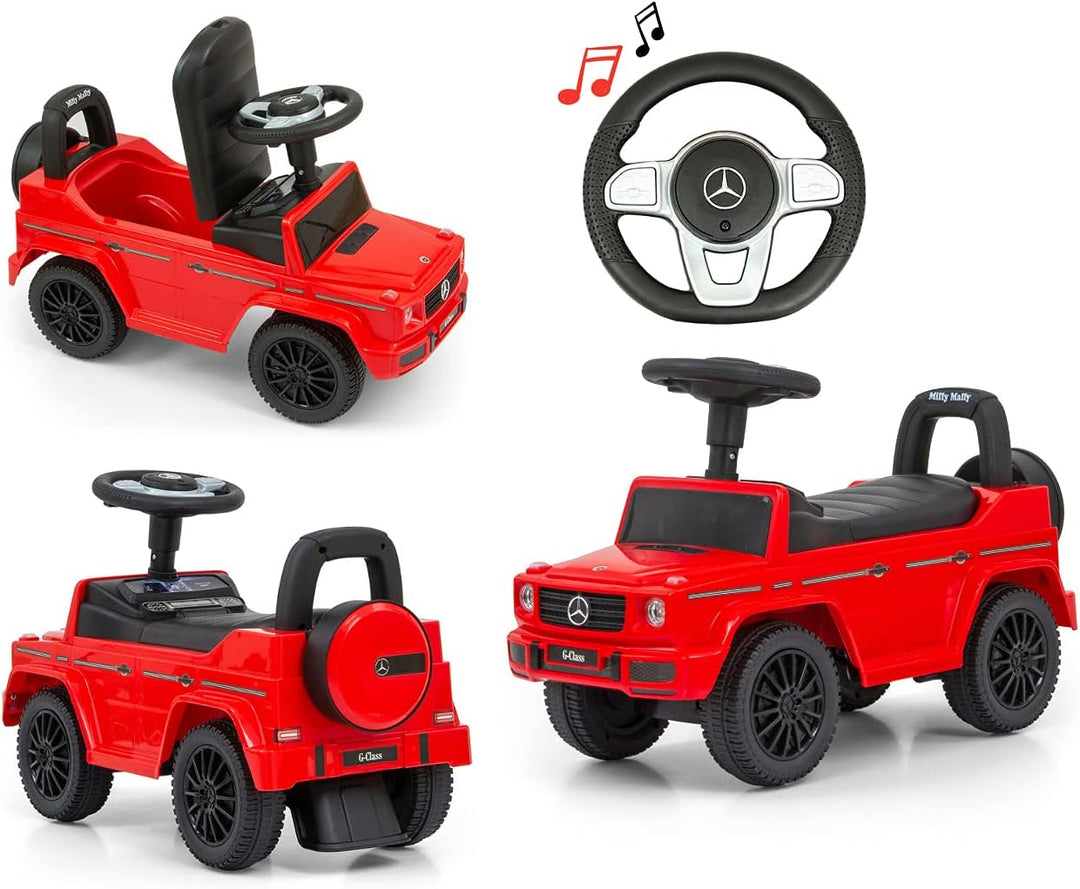 Milly Mally Mercedes G350D S Rutscher Auto für Kinder ab 1 Jahr interaktives Rutschauto mit Hupe und