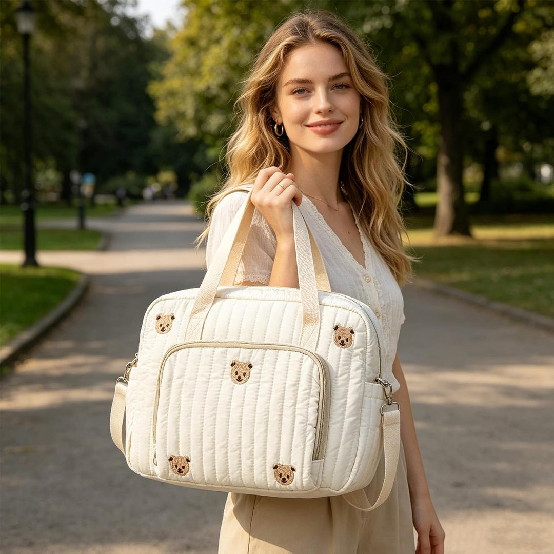 Vielseitige Wickeltasche für Mütter, Baby und Umstandstasche, Wickeltasche Kinderwagen für Mamas, Re