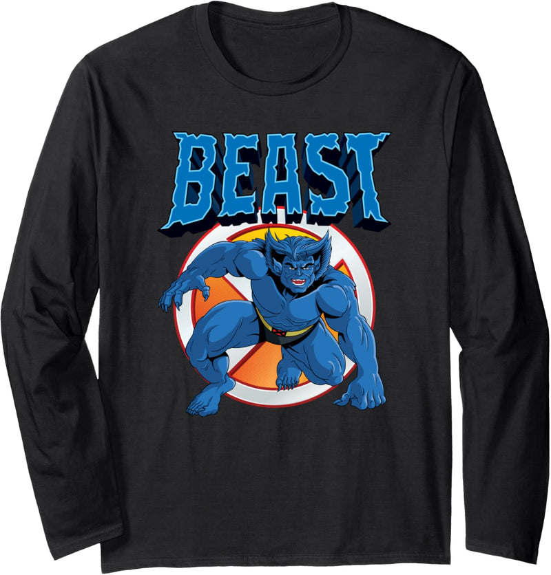 Marvel X-Men Beast Retro 90s Langarmshirt