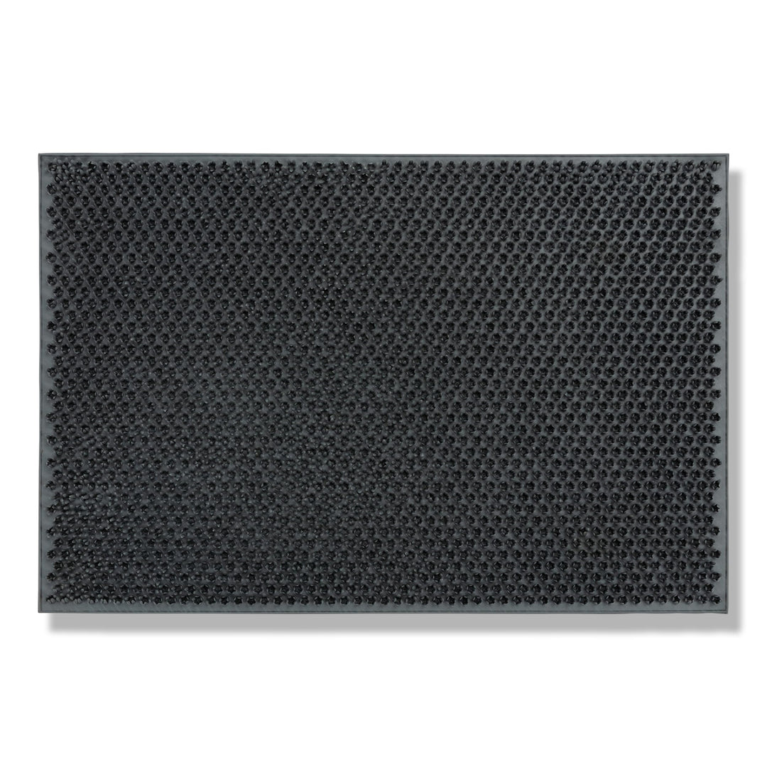 Wetterfeste Gummifussmatte Garten flexibel - Grau 40 x 60 cm (Rechteckig) 40 x 60 cm (Rechteckig) Gr
