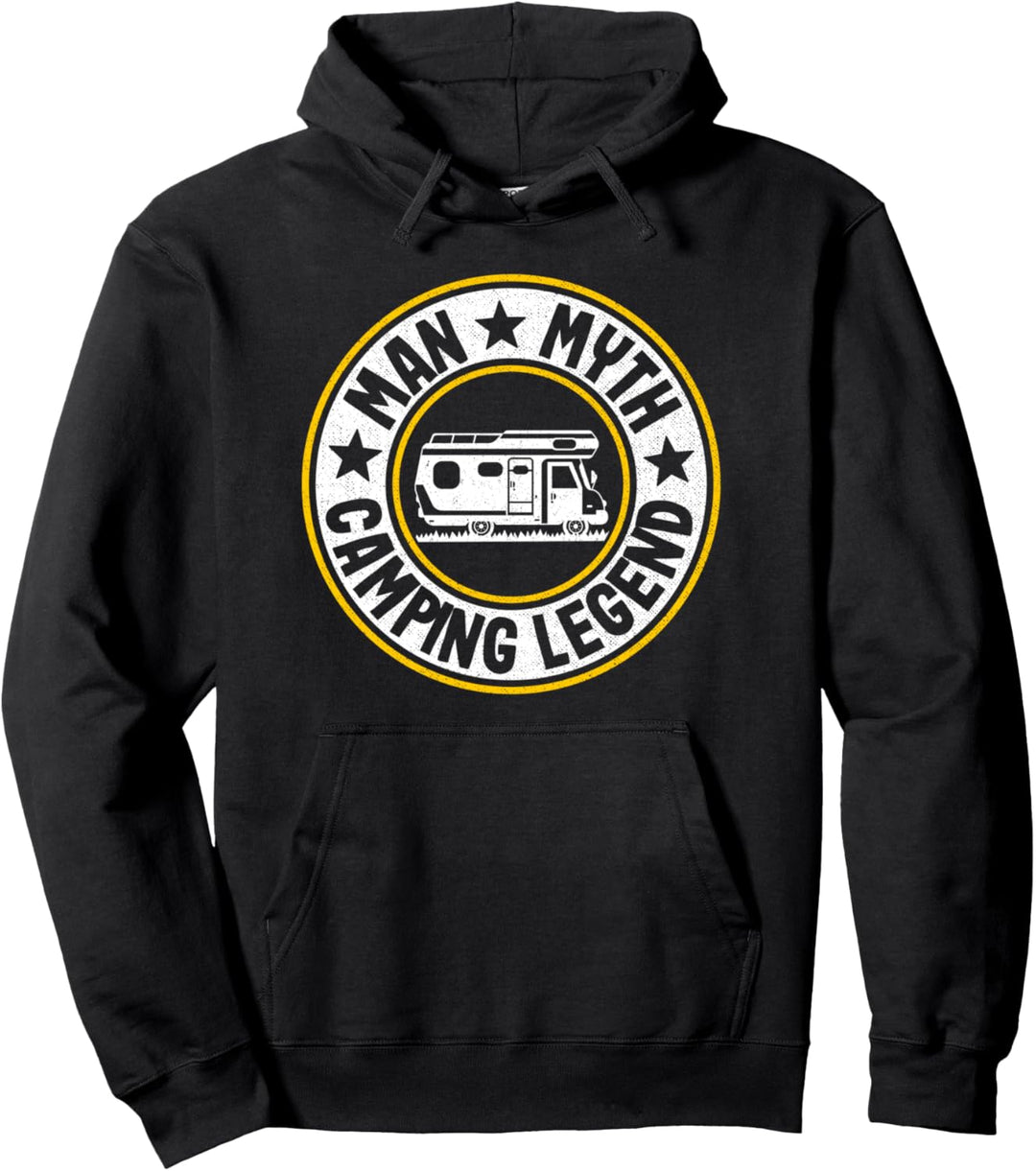 Man Myth Camping Legend Wohnmobil Camper Dad Outdoor Herren Camping Pullover Hoodie