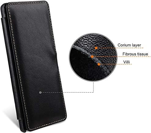 STILGUT Book Case kompatibel mit Samsung Galaxy Note 20 Ultra Hülle aus Leder mit Clip-Verschluss, L