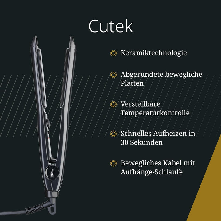 Wahl Cutek - Haarglätteisen mit Premium-Keramikbeschichtung - 60 Sekunden Aufheizzeit - 150-230°C