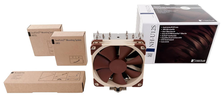 Noctua NH-U12S, Premium CPU Kühler mit NF-F12 120mm Lüfter (Braun)
