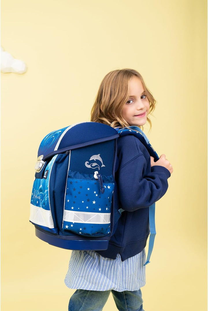 Belmil 403-13/AG/S Schulranzen Set 4 - teilig (Dolphins)