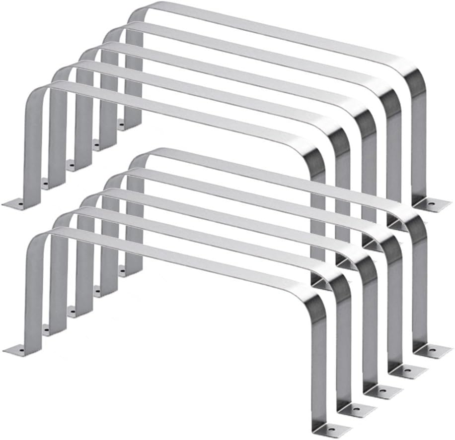10er SET F-RSS Flachkanalhalterung/Halterung/Compair flow (System Ø 150)