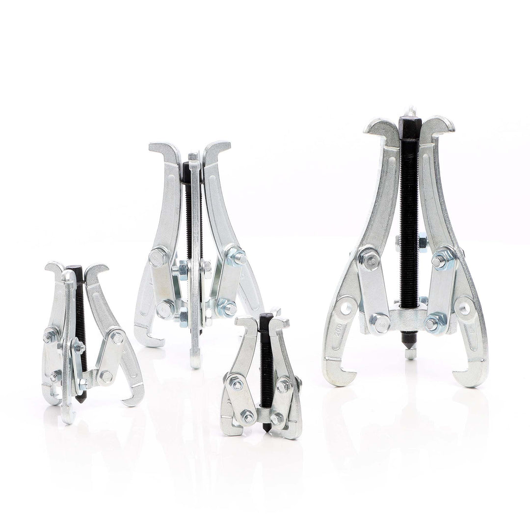 XPOtool Klauenabzieher 75 mm, 100 mm, 150 mm, 200 mm, 4X Profi Abzieher Lagerabzieher Satz als Innen