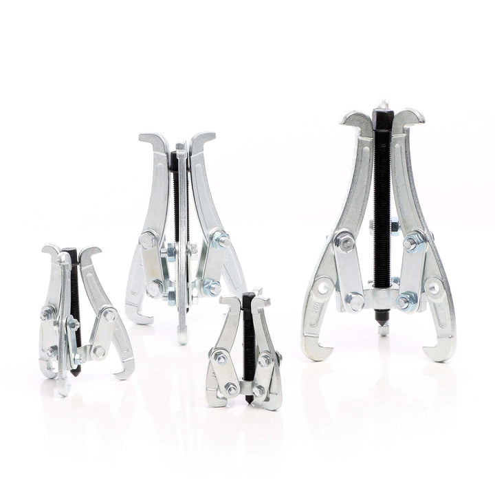 XPOtool Klauenabzieher 75 mm, 100 mm, 150 mm, 200 mm, 4X Profi Abzieher Lagerabzieher Satz als Innen