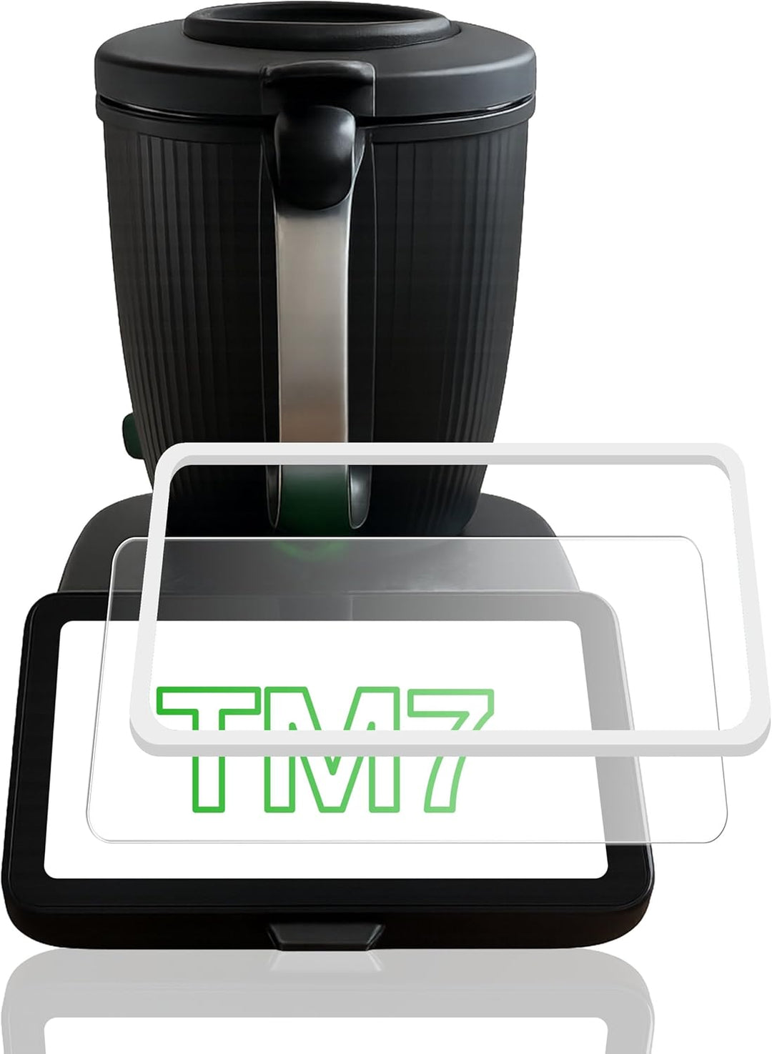 Ecultor® Displayschutz kompatibel mit Thermomix TM7 Schutzfolie mit Montage-Hilfe [9H, Kratzfest, Ma