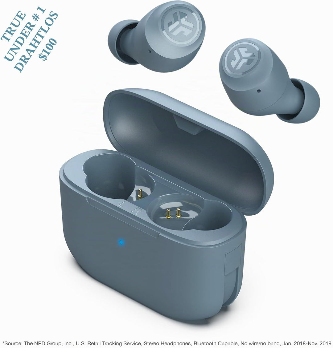 JLab Go Air Pop In Ear Kopfhörer kabellos Bluetooth, True Wireless Kopfhörer, 32+ Std Headphones, ka