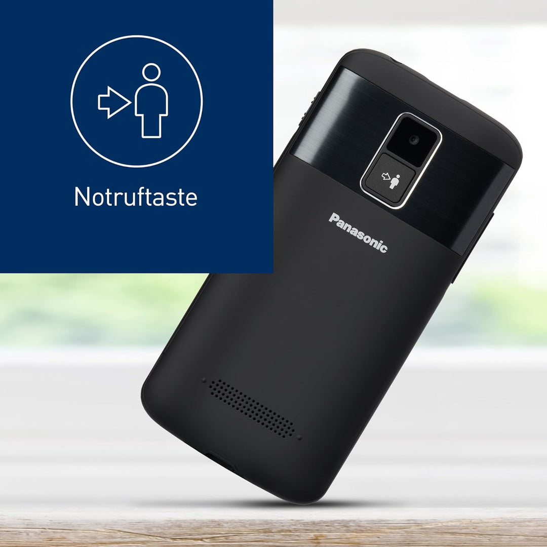 Panasonic KX-TU160EXB Essentials Mobiltelefon für Senioren, SOS-Notruftaste, grosse Separate Tasten,