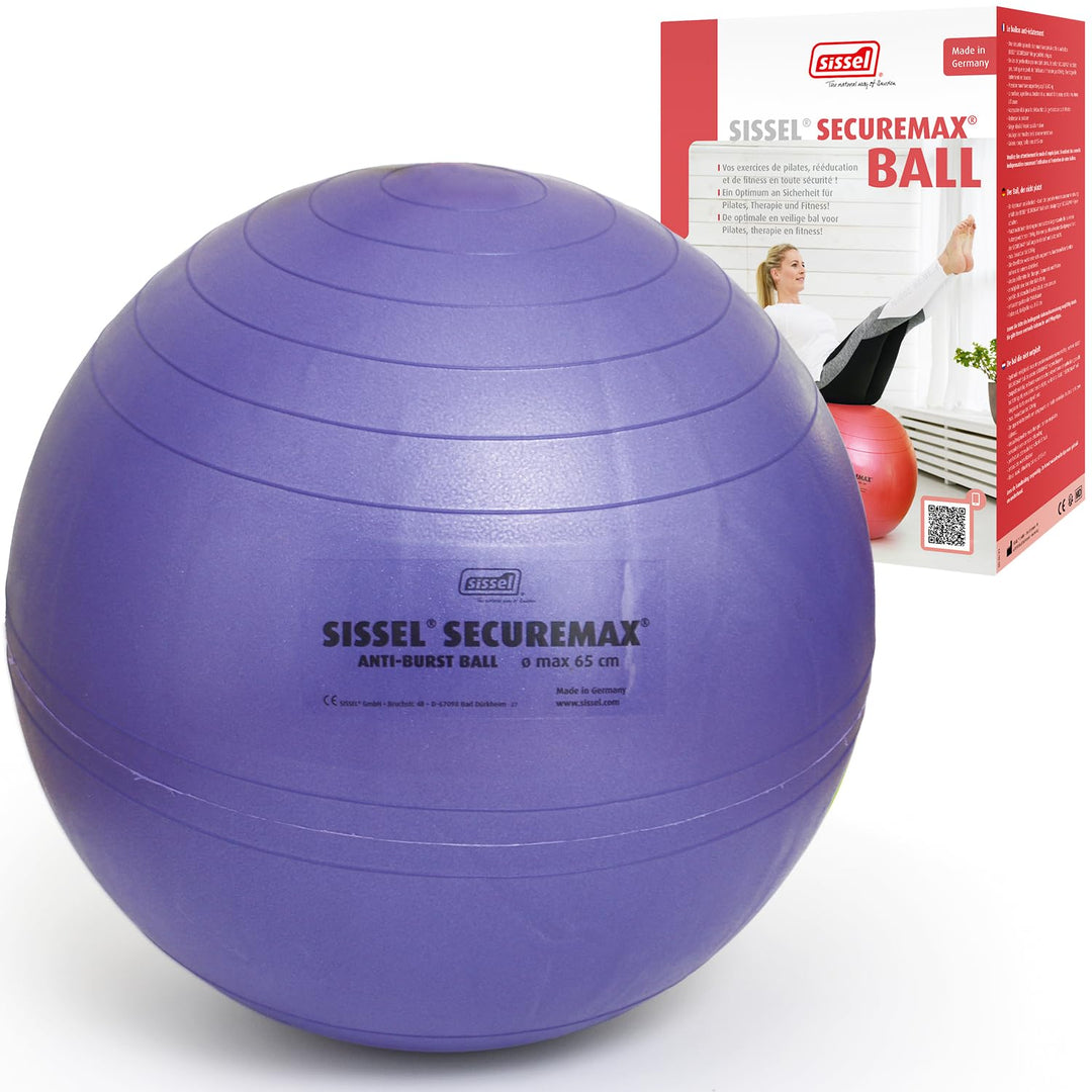 Sissel SECUREMAX Gymnastikball | Belastung bis 500 kg | 100% PVC & recyclebar | Für Fitness & Therap