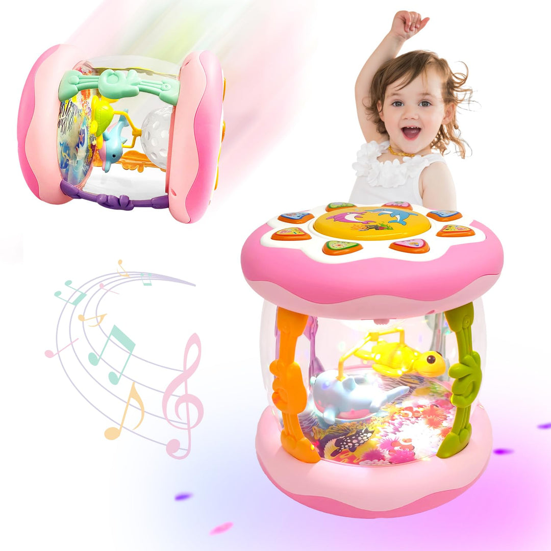 Yeefunjoy Baby Spielzeug 1 Jahr Mädchen Junge, Drehender Nachtlicht Up Projektor Kinderspielzeug 6 9