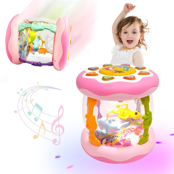 Yeefunjoy Baby Spielzeug 1 Jahr Mädchen Junge, Drehender Nachtlicht Up Projektor Kinderspielzeug 6 9