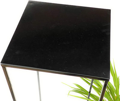 DanDiBo Blumenhocker Metall Schwarz Eckig Höhe 82 cm Blumenständer Beistelltisch 434 Blumensäule Mod