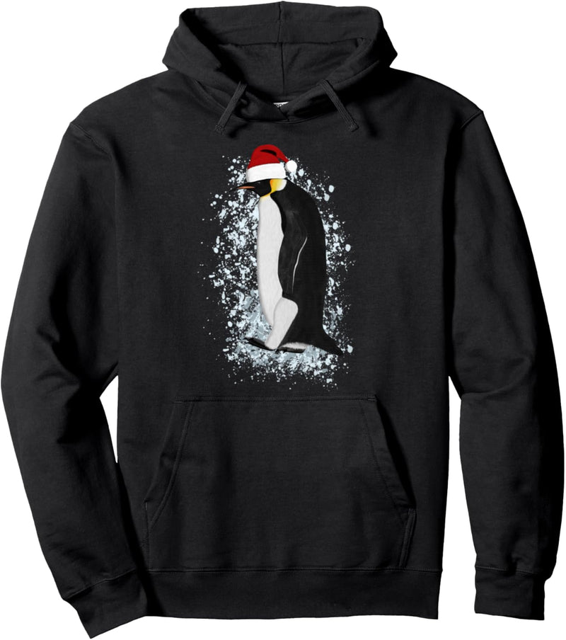 Kaiserpinguin Weihnachtsmann Vogel Vogelfreund Weihnachten Pullover Hoodie