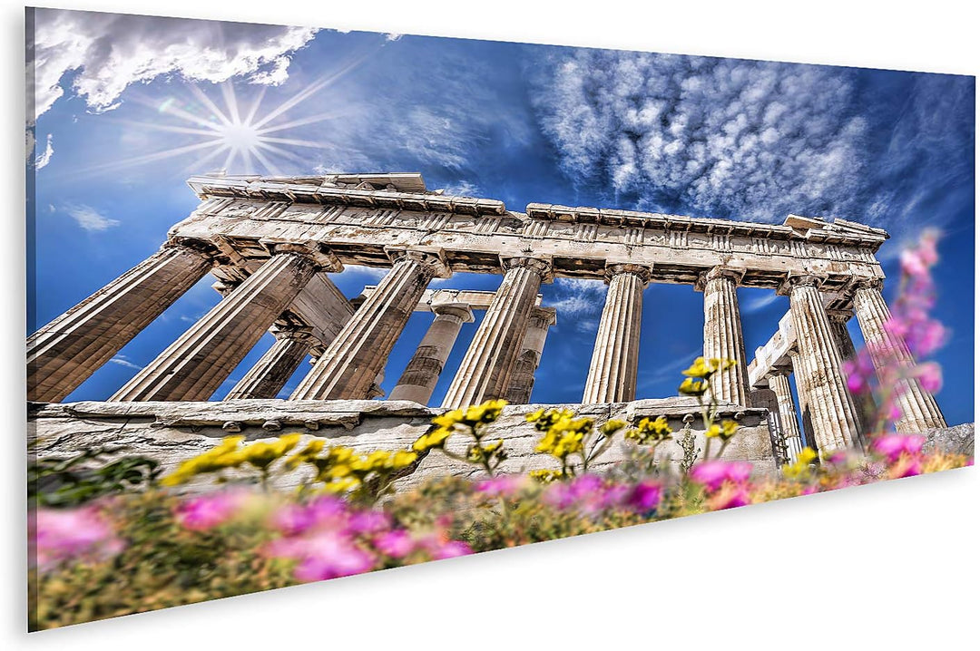 islandburner Bild auf Leinwand Parthenon Tempel Frühling Athener Akropolis Griechenland Bilder Wandb