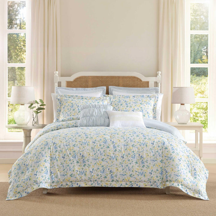 Laura Ashley Home Bettdecken-Set Wendebettwäsche aus Baumwolle, inklusive passenden Kissenbezügen mi