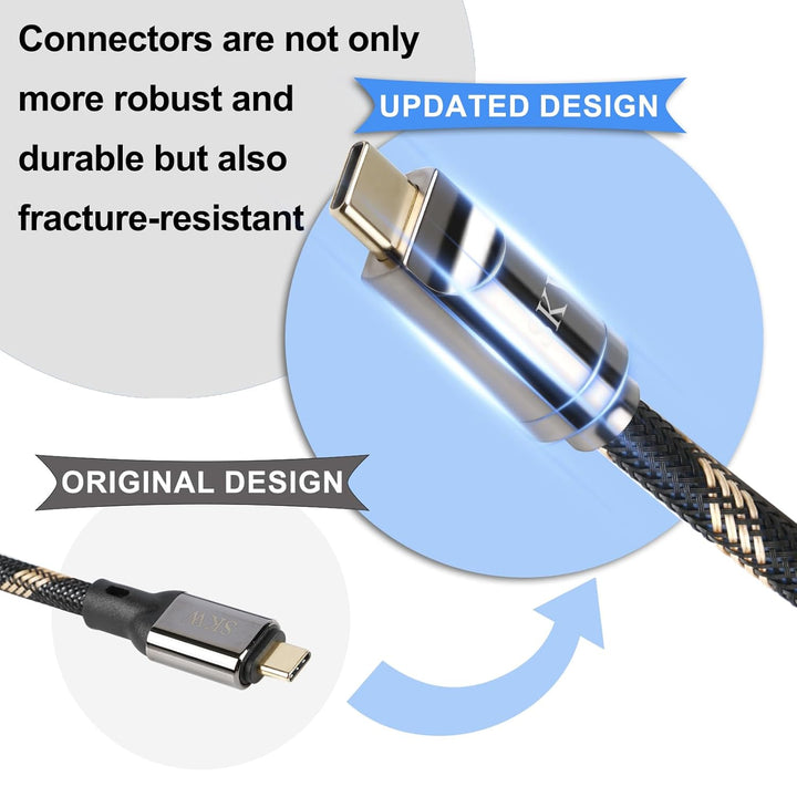 SKW USB Typ C auf USB B-Kabel 2M, Nylon Druckerkabel/Scannerkabel Kompatibel mit MacBook,Soundkarte,