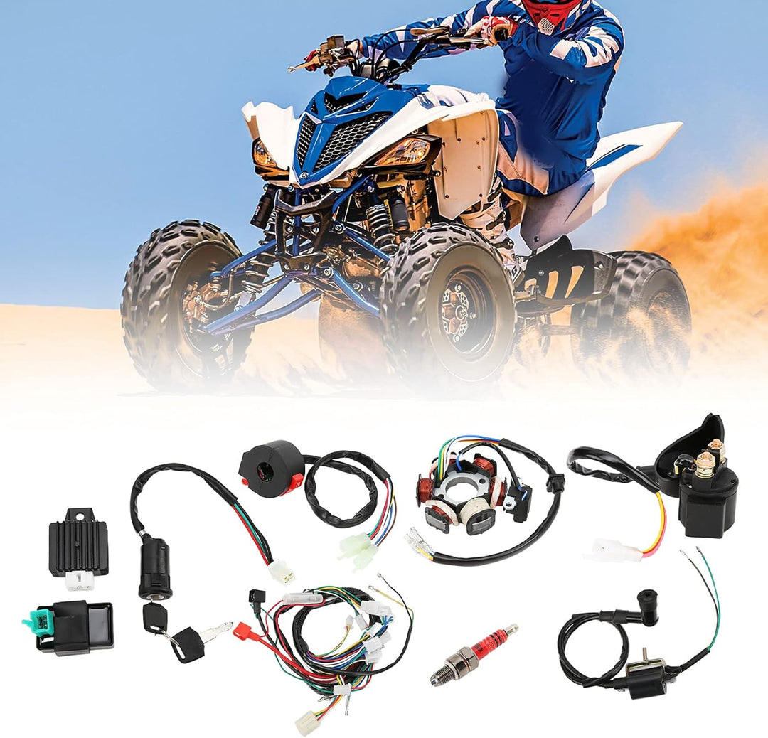 Quad Kabelbaum, Kompletter Kabelbaum CDI Kabelbaum Ersatz für 50cc 70cc 90cc 110cc 125cc ATV Quad Di