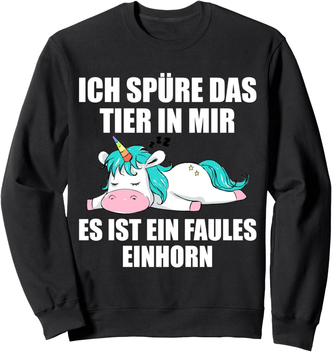 Lustiger Spruch Einhorn Mitarbeiterin Arbeitskollege Büro Sweatshirt