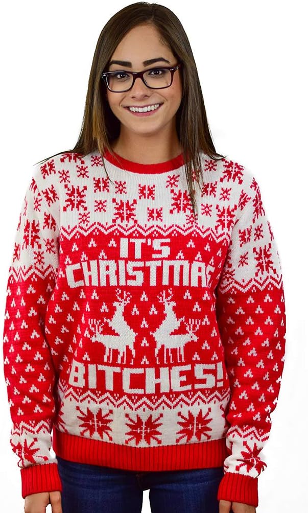 Pullover Herren Damen Strickpullover Weihnachtspullover Herren Damen T-Rex Sweater M Multicolor, M M