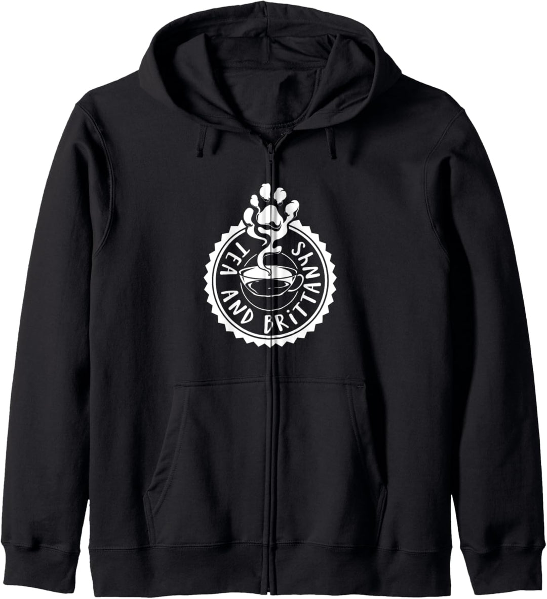 Tee und Epagneul Breton Kapuzenjacke