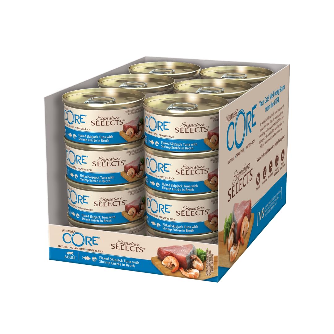 Wellness CORE Signature Selects, Katzenfutter nass in Brühe, getreidefrei, hoher Fleischanteil, Flak