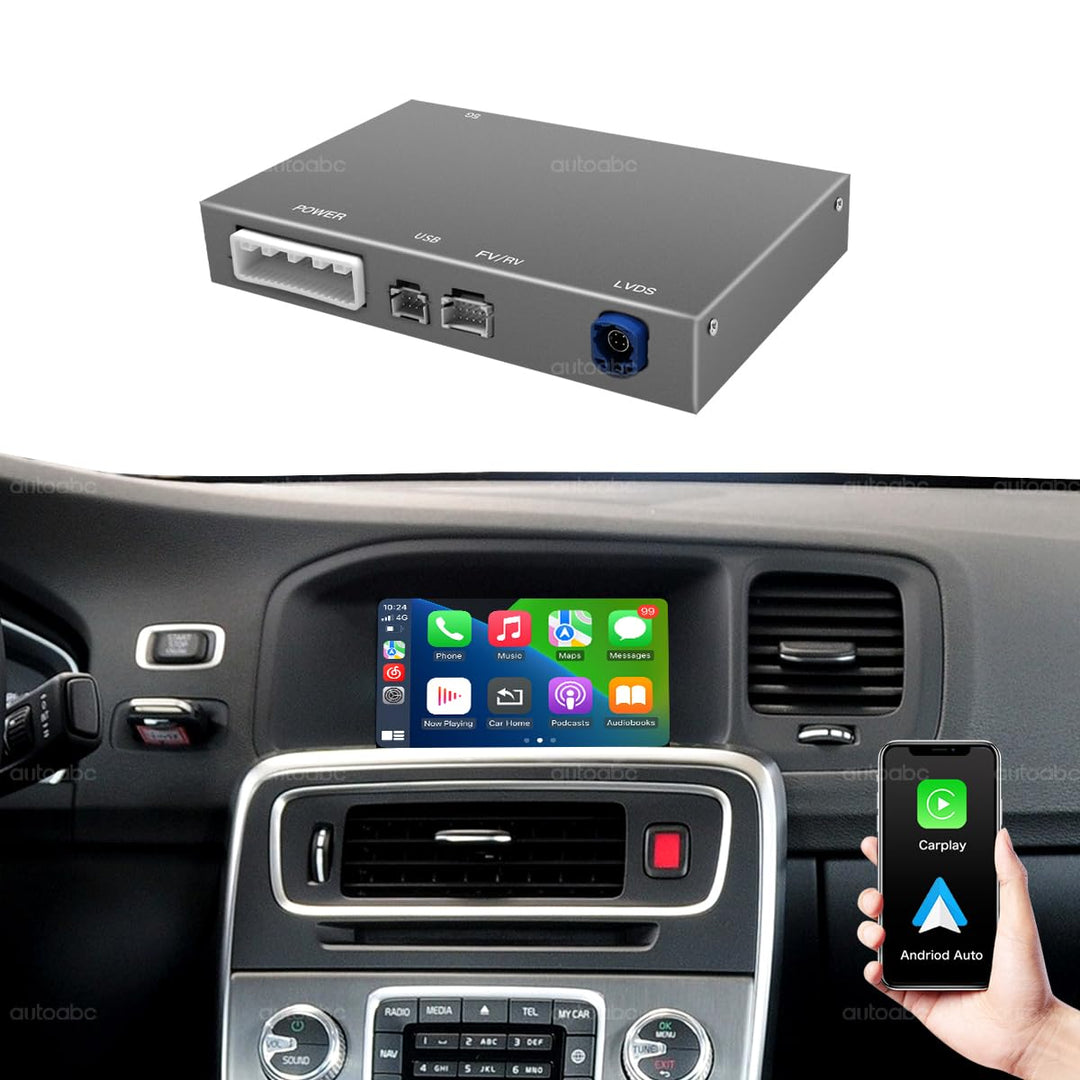 Kabellos CarPlay/Android Auto Modifikation für Volvo XC60 V40 V60 S60 S90 2015-2019 AirPlay Mirror L