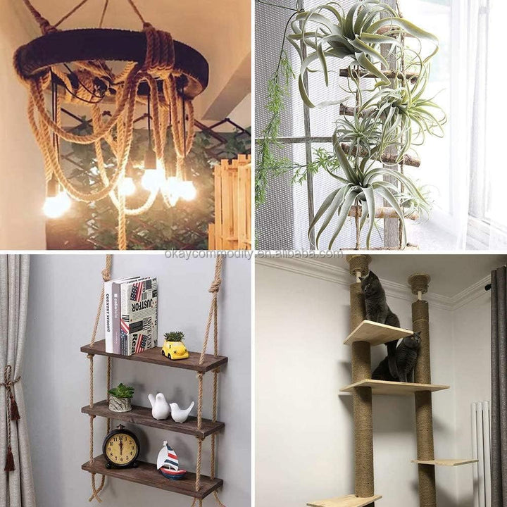 Juteschnur. Dekokordel. Jutekordel. Schnur aus Jute. Jute Schnur für DIY Kunstgewerbe Gartenschnur D