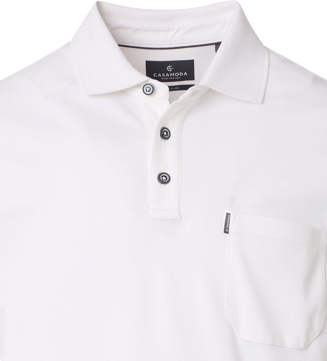 CASAMODA Polo-Shirt Uni S Weiss(000), S Weiß(000)