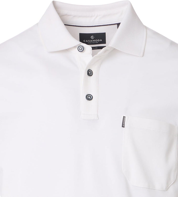 CASAMODA Polo-Shirt Uni M Weiss(000), M Weiß(000)