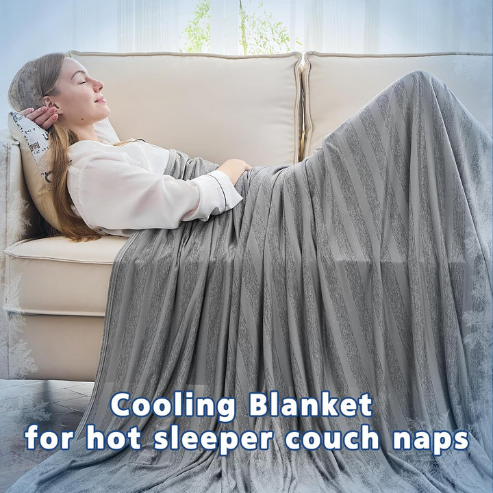 EMME Kühldecke Kühlende Decke, Arc-Chill Q-Max>0,5, 152 x 203 cm, 2 in 1 Doppelseitige Dünne Sommerd