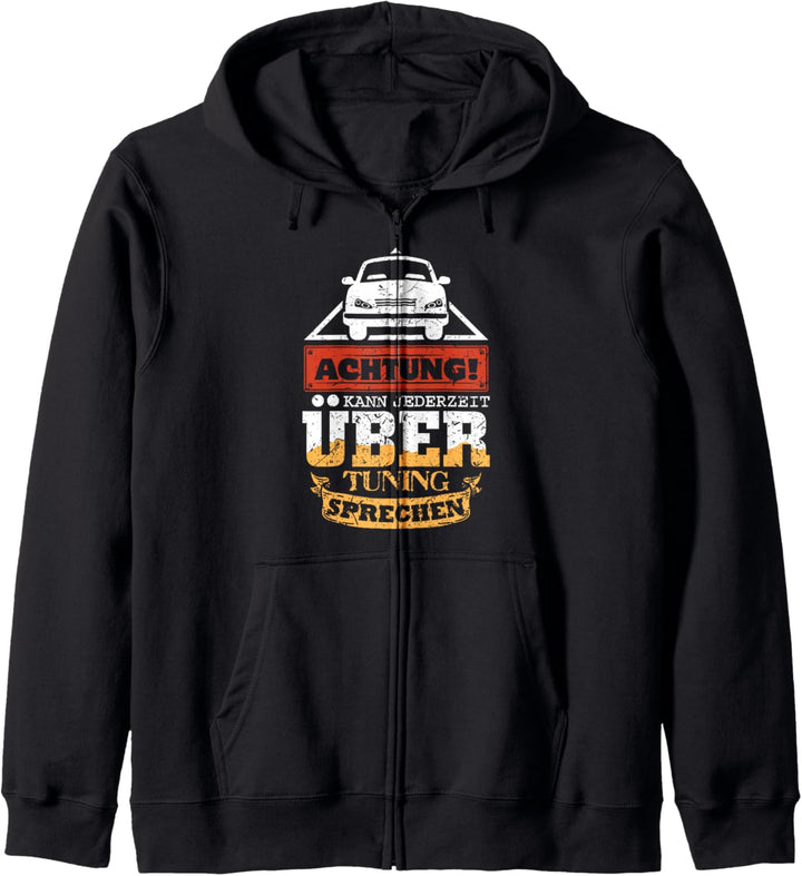 Kann jederzeit über Tuning sprechen Tuner Automechaniker Kapuzenjacke