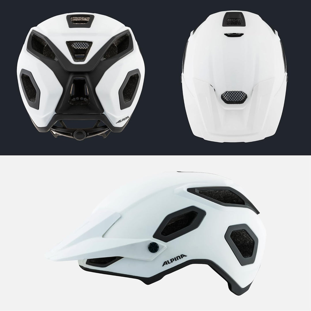 ALPINA COMOX - Widerstandsfähiger, Stossabsorbierender & Anpassbarer Enduro Fahrradhelm Mit kurzem S