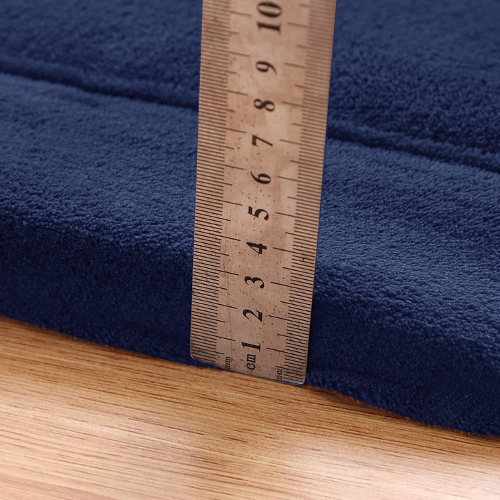 BYBYME Korallen Samtmatte Kinderteppich - Krabbeldecke für Baby Teppich - Extra Dicke 3cm und Weiche