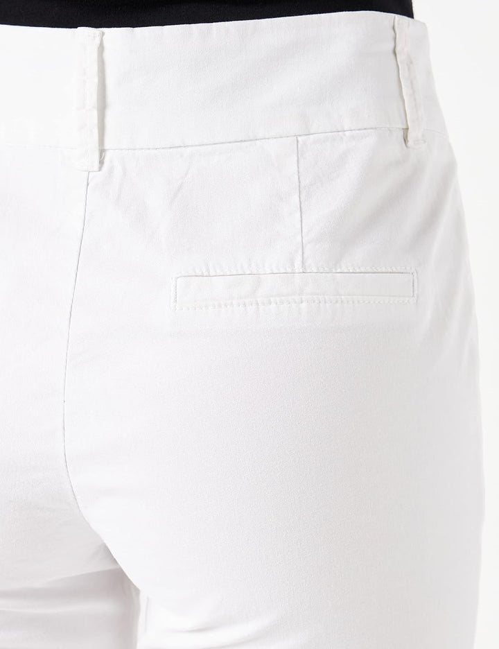 PART TWO Damen Soffiepw Pa Pants Classic Fit Hose 42 Bright White, 42 Bright White