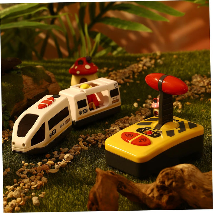 NUOBESTY RC Elektrozug Spielzeug Mini Fernbedienung Kinder Eisenbahn Spielzeug Knopf RC Fahrzeug Ler