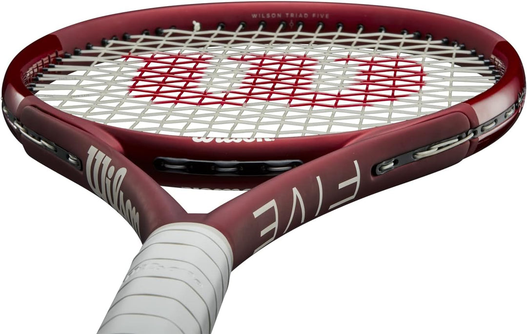 Wilson Tennisschläger Triad Five, Carbonfaser, Kopflastige Balance, 280 g, 69,2 cm Länge Griffstärke