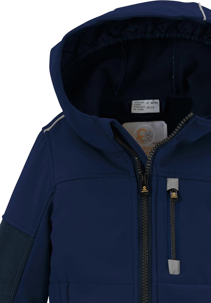 first instinct by killtec Jungen Fiow 35 Mns Onpc Softshell Overall mit Kapuze 98-104 dunkelblau, 98