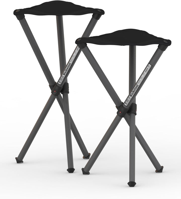 Walkstool - Modell Basic - 3-Beiniger Klapphocker aus Aluminium - Faltbar - 2 wählbare Modelle mit d